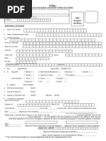 Saving Bank Account Opening Form