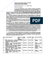 HP TGT Medical HPSSSSB 2010 Appointments List