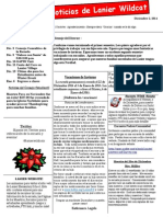 Dec 2014 Newsletter-Spanish