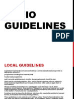 Radio Guidelines