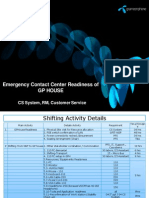 Emergency Contact Center Readiness of GP House: CS System, RM, Customer Service