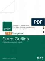 Cissp - Issmp Exam Outline