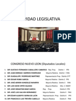 actividades legislativas