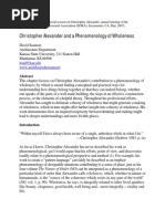 Alexander as Phenomenology of Wholeness Dec 08