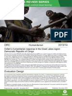 Humanitarian Quality Assurance - Democratic Republic of Congo: Evaluation of Oxfam's Humanitarian Response in The Great Lakes Region