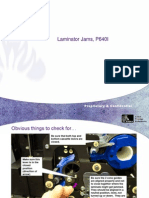 Laminator Jams, P640I: Proprietary & Confidential