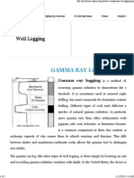 Gamma Ray Logging