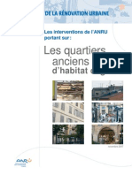 Les Interventions de l'ANRU Portant Sur: Anciensanciens Les Quartiersles Quartiers D'habitat Dégradé