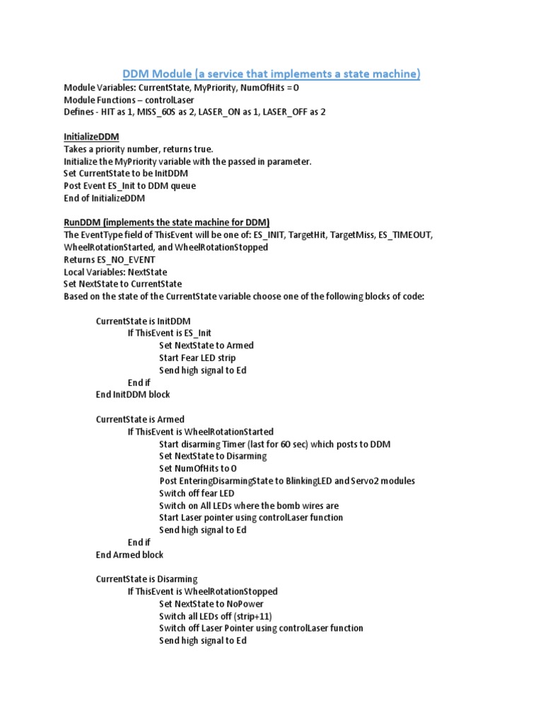 DDM State Machine Implementation Guide | PDF | Parameter (Computer ...