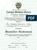 Diploma Bachiller Cafam