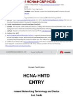 HCNA-HNTD V2.0 Entry Lab Manual (March 17,2014)