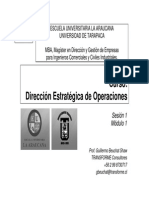 Dirección Estratpegica de Operaciones