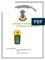 GEODESIA Y FOTOGRAMETRIA Levantamiento Con Gps