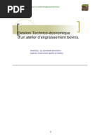 Gestion Technico-economique Atelier Engraissement Bovins
