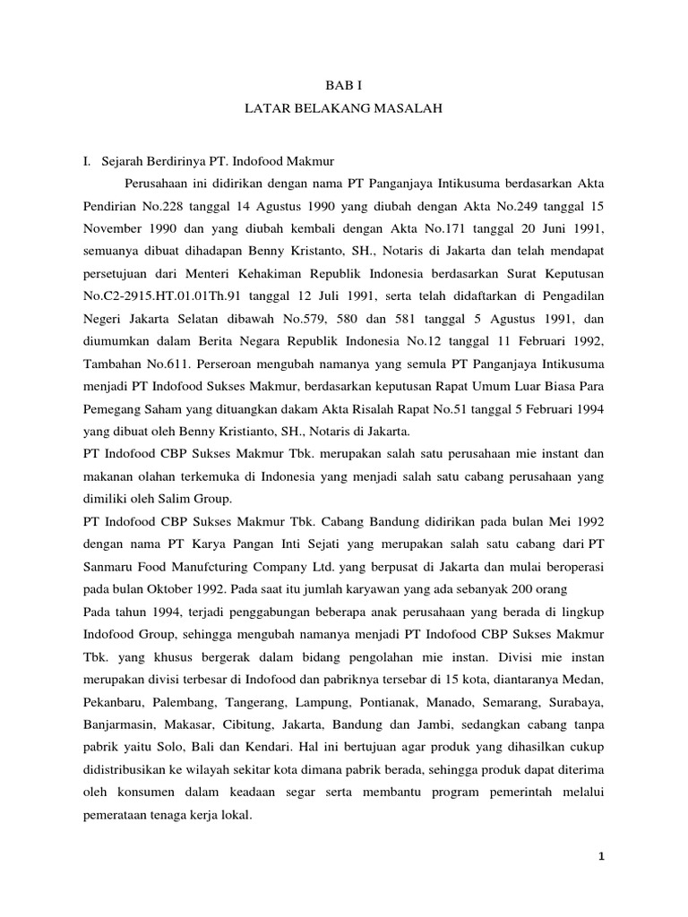 Makalah Operasional Indofood.docx