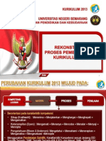 Rekunstruksi Proses Pembelajaran Kurikulum 2013