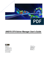 Ansys CFX Solver Manager