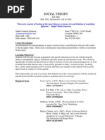 UT Dallas Syllabus for soc3303.001 06f taught by   (axl050100)