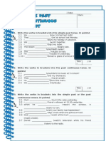 Simple Past Past Continuous Exam