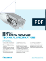 BEUMER Belt Apron Conveyor 