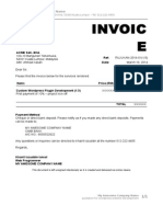 Invoic E: ACME Sdn. Bhd. Ref: Date