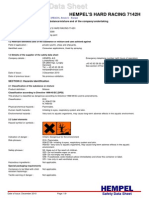 Hard Racing Satefy Data Sheet