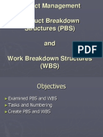 Project Management Product Breakdown Structures (PBS) and Work Breakdown Structures (WBS)