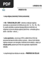 1ª Aula Teórica - Histórico, Teoria Evolutiva