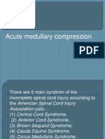 Medulla Compression Acute