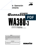 Manual operación mantenimiento cargadora ruedas WA380