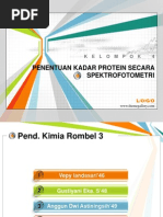 Download PENENTUAN KADAR PROTEIN SECARA SPEKTROFOTOMETRIpptx by Anggun Dwi Astiningsih SN249255753 doc pdf