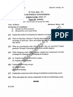 M. Tech. (Sem. - 3'u) Solar Energy Engineering Paper ID: (804341