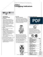 Filter Clogging Indicators: 1. Technical Specifications