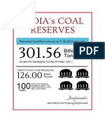 India's Coal Reserves to last 100 years