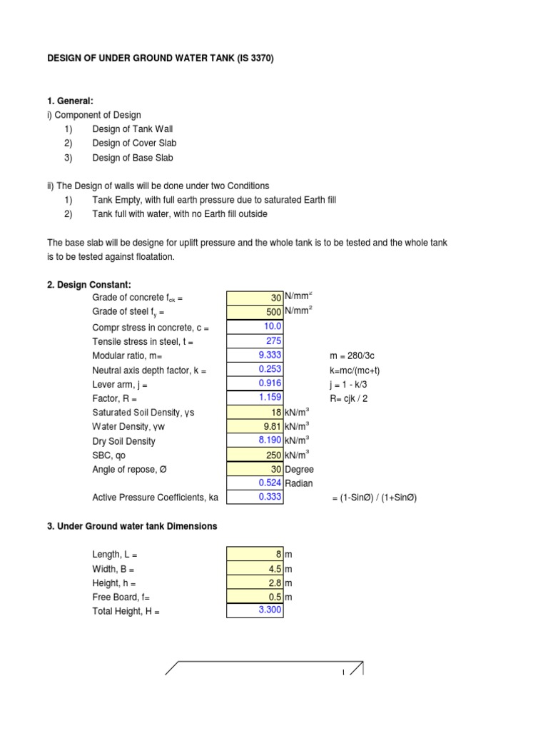 Water Tank | PDF | Teaching Methods & Materials