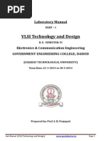 VLSI Technology and Design: Laboratory Manual