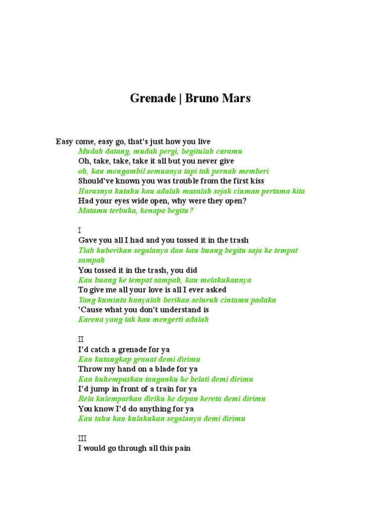 Lirik Lagu Inggris Yang Mudah Belajar