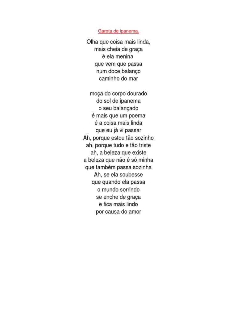 Coisa mais linda Lyrics 