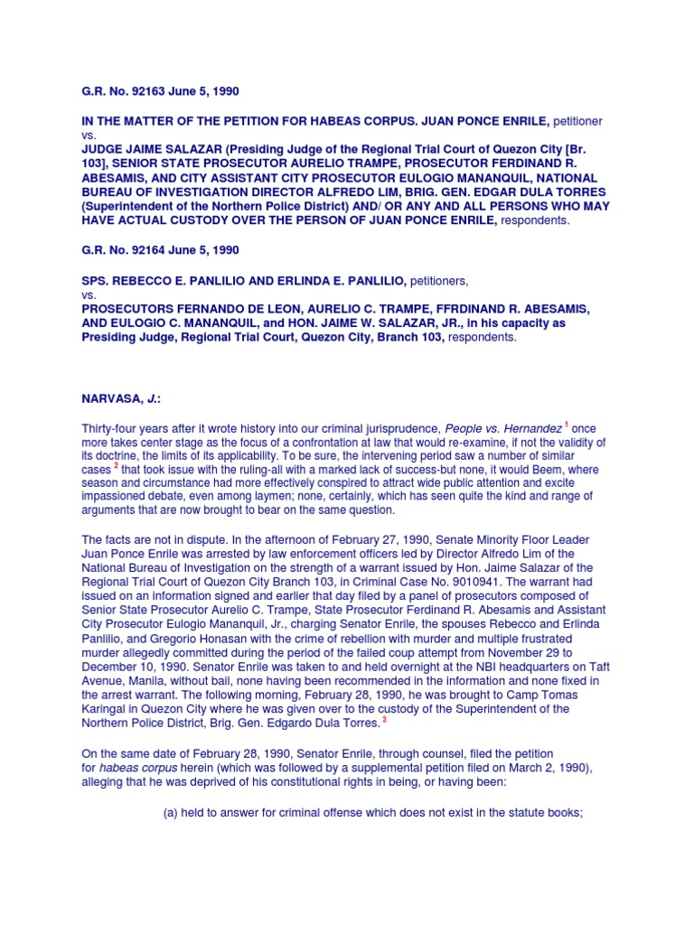 Enrile Vs. Salazar 186 Scra 217