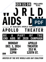 NYC World AIDS Day Coalition Program, 12-1-14, Harlem's World Famous Apollo