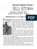 Comunità Pastorale Di Uggiate e Ronago Agenda Della Settimana