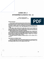 ASME B31.3 Interpretations No. 14: General Information Been