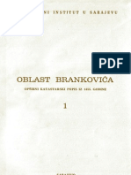 Oblast Brankovica - Opsirni Katastarski Popis Iz 1455. Godine