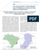 Primeiros registros de Kryptolebias ocellatus (Cyprinodontiformes, Rivulidae) para riachos de Mata Atlântica no Espírito Santo