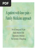KneeA Patient With Knee Pain Family Medicine Approach