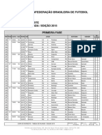 Copa Do Nordeste - Tabela Detalhada - Edição 2015