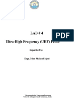 Lab # 4 Ultra-High Frequency (UHF) Probe: Supervised by