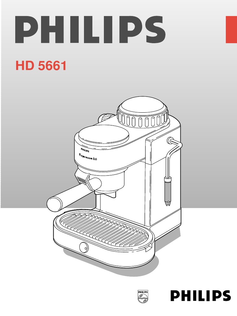Manual Cafetera Philips Espresso Duo | PDF | Café | Boissons