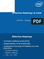 Intel Effective Meetings