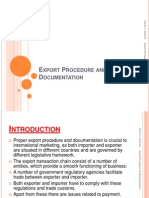 Export Procedure and Documentation